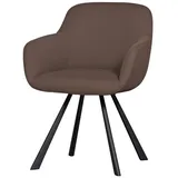 Woood Esszimmerstuhl »Juno«, Gestell aus Metall, gepolstert mit weichem Mesh-Stoff, H 79 cm, braun