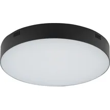 Licht-Erlebnisse Deckenleuchte LED D: 30 cm rund Schwarz 4000 K neutralweißes Licht 4500 lm Modern - Schwarz