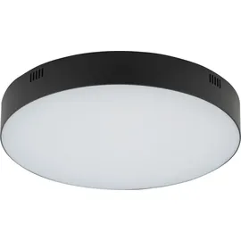 Licht-Erlebnisse Deckenleuchte LED D: 30 cm rund Schwarz 4000 K neutralweißes Licht 4500 lm Modern - Schwarz