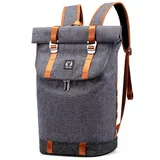 XDeer Businesstasche Laptop-Rucksack Damen & Herren,Roll Top Wasserdichter Wanderrucksack, Leichter, Lässiger Rucksack, Stylische Schultasche Notebook Rucksack blau