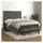 vidaXL Boxspringbett 140 x 200 cm Dunkelgrau