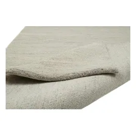 THEKO Maloronga Uni Wollteppich 60 x 90 cm Beige/Grau