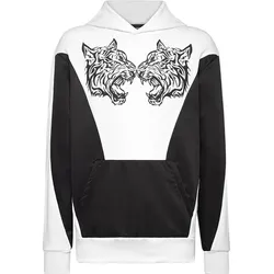 PLEIN SPORT Herren Kapuzensweat TIGER, Wei?, 3XL