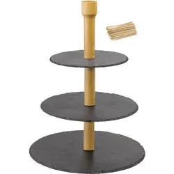 WESTMARK 3-stufige Etagere »Tapas + Friends« + 100 Mini-Fingerfood-Sticks