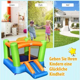 Costway Hüpfburg mit Rutsche bunt