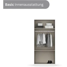 Rauch »Kleiderschrank Schrank Garderobe Wäscheschrank COSTA in 3 Breiten«, viel Platz, grifflose Front und Push-to-Open Funktion MADE IN GERMANY, grau