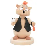 Schweda Hamster Räuchermann 13 cm mehrfarbig