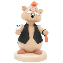 Schweda Hamster Räuchermann 13 cm mehrfarbig