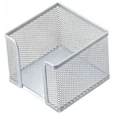 Helit Zettelbox »the cube network, silber, 10x10x10 cm,