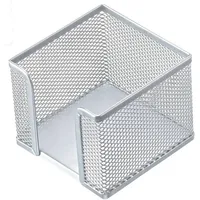 Helit Zettelbox »the cube network, silber, 10x10x10 cm,