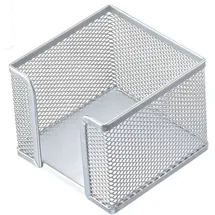 Helit Zettelbox »the cube network, silber, 10x10x10 cm,