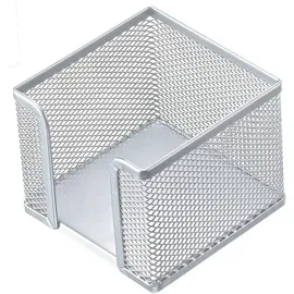 Helit Zettelbox »the cube network, silber, 10x10x10 cm,
