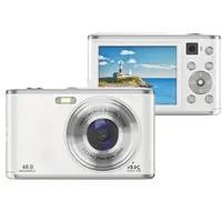 Digitalkamera, HD 1080P-Kinderkamera, Trageband, 48 MP, 2,4-Zoll-IPS-Bildschirm, 16-facher Zoom Anti-Shake, Taschen-Digitalkamera für Reisefotografie-Vlogging, für Kinder, (White)