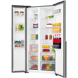 Gorenje NRS917C41X Side-by-Side (544 l, 1786 mm hoch, inox)