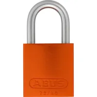 ABUS Vorhangschloss Aluminium 72LL/40 orange vs. 1 Schlüssel