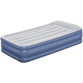 BESTWAY Tritech Twin Reinforced Einzel-luftbett Mit Eingebauter Pumpe - Grey / Black - 191x97x46cm