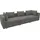 DOMO collection 3-Sitzer DOMO COLLECTION "Solskin, individuell erweiterbar/kombinierbar", grau (anthrazit), B:312cm H:80cm T:96cm, 100% solution dyed Acryl, Sofas, mit losen Kissen. Rücken- und Seitenteile als Stecksystem.