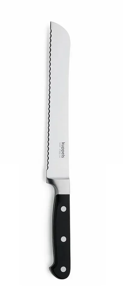 Preisvergleich Produktbild Kuppels Brotmesser SOLID, Klingenstahl 3Cr14, sehr scharfe Klinge schwarz