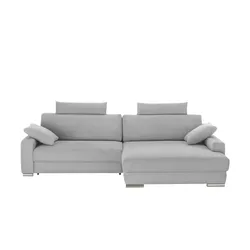 medium Ecksofa  Marilyn , grau , Maße (cm): B: 310 H: 88 T: 182