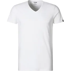 Puma T-Shirt »PUMA BASIC 2P V-NECK TEE« 2er Pack, V-Ausschnitt, Kurzarm, elastisch, Baumwolle PUMA weiß