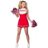 Wicked Costumes Cheerleader-Kostüm für Erwachsene und Damen, Größe M, Rot