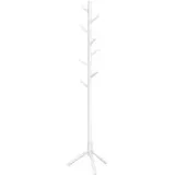 VASAGLE Garderobenständer Baumform 8 Haken Weiß