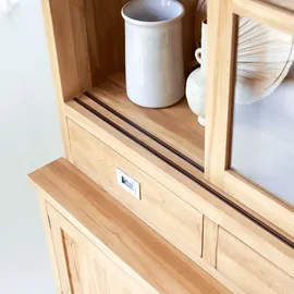 Tikamoon Geschirrschrank 162 x 210 x 46 cm Beige
