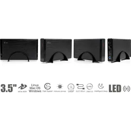 iTEC i-Tec 2.5TB 3.5' externe Festplatte USB 3.0, 64MB Cache, MYSAFE35U401, 2500GB - schwarz