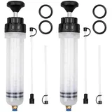 2 Stück Ölabsaugpumpeze Auto, Öl absaugpumpe mit 4 Kurzen Schläuchen für Ölwechsel und Getriebeöl, Ölabsaugpumpe Universelles KFZ-Werkzeug für Motorrad, Motor und Hydraulikflüssigkeit (200cc, 2pcs)