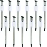 EAXUS 12er Set Solar LED Lampe Edelstahl 70cm Solarleuchte Garten Leuchte Solarlampe Gartenleuchte Gartenlampe Wegleuchte Mit Erdspieß