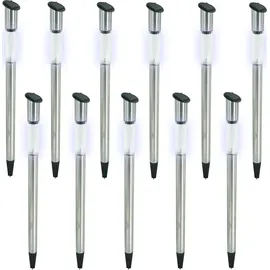 EAXUS 12er Set Solar LED Lampe Edelstahl 70cm Solarleuchte Garten Leuchte Solarlampe Gartenleuchte Gartenlampe Wegleuchte Mit Erdspieß