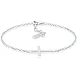 Elli Kreuz Horizontal Schlicht 925 Silber 19 cm