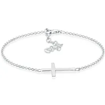 Elli Kreuz Horizontal Schlicht 925 Silber 19 cm