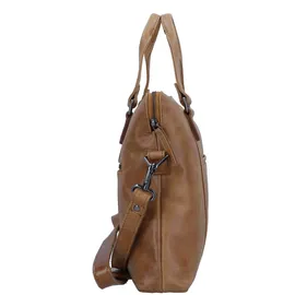 GREENLAND Nature Light Aktentasche Leder 38 cm Laptopfach braun