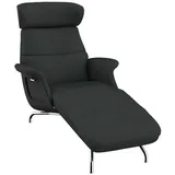 FLEXLUX Loungesessel Clement Chaislongue, Relaxstuhl, Liegesessel, Rücken- & Kopfteilverstellung, Armlehne gepolstert geölt, Fuß Alu grau