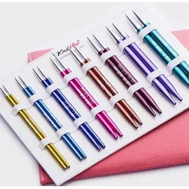 KnitPro Zing Deluxe Austauschbares Nadelspitzen-Set 5" (13 cm) | 8 Größen (3,5 mm bis 8 mm)