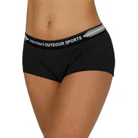 Normani Outdoor Sports 3er Pack Damen Merino Boxershorts „Morwell“ in Schwarz | Gr.: XS