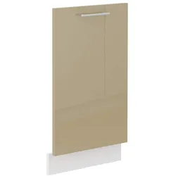 Frontblende Geschirrspüler vollintegriert 45 cm Cappuccino Hochglanz Küche Lara
