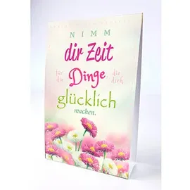 LUMA Aufstellkarte Nimm dir Zeit... DIN B6 Schrift, 1 St.