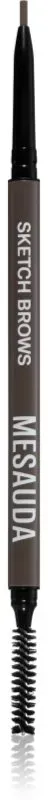 Mesauda Sketch Brows automatischer Augenbrauenstift mit Bürste Farbton 102 Brunette 0.09 g