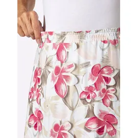 Lady A-Linien-Rock Damen Floral Beige 40
