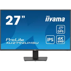 IIYAMA iiyama ProLite XU2792UHSU-B6 68,5cm 27" IPS LED-Monitor 4K UHD HDMI DP USB3.2 USB-C 15W DPS Slim-Line schwarz 27 Zoll Business Monitor 4 ms Reaktionszeit 60 Hz