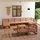 vidaXL 10-tlg. Garten-Lounge-Set Massivholz Kiefer