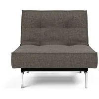 Innovation Living Sessel Splitback Chrom Stoff Dark Grey