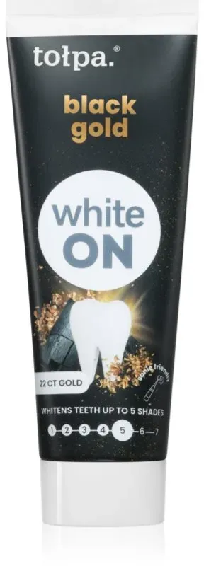 Tołpa On White Black Gold bleichende Zahnpasta 75 ml