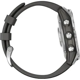 Garmin fenix 7S Standard silber mit graphitfarbenem Armband