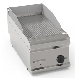 KBS Gastrotechnik KBS Elektro-Grillplatte gerillt 1 Heizzone Tischgerät