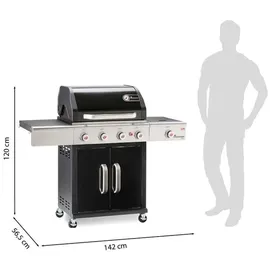 Landmann Gasgrill Triton 4.1 maxX schwarz