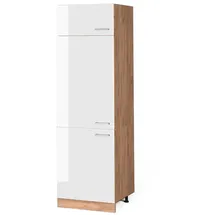 Vicco Kühlumbauschrank R-Line 60 x 57,5 x 207 cm Weiß