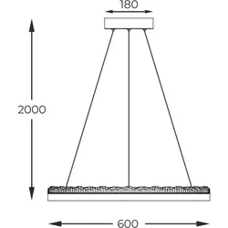 Zuma Line 003064-027932 LED Pendelleuchte REGI integrierte LED-Quelle